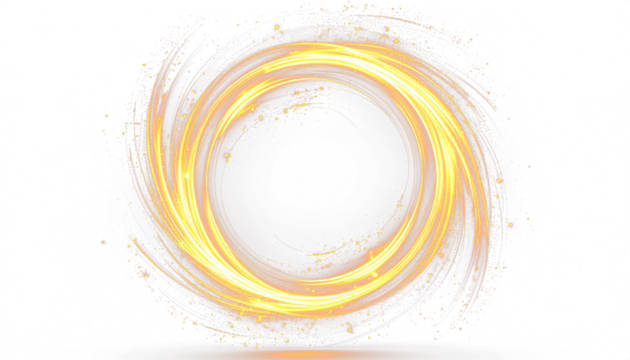 Abstract colorful circle pattern with gold swirl motion design vector illustration template for modern technology frame wallpaper isolated on white background