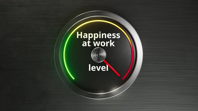 joy indicator spinning, office positive energy indicator featuring illuminated dial and smooth motion, corporate environment positivity meter displaying steady needle movement and radiant