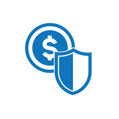 financial insurance colored icon design