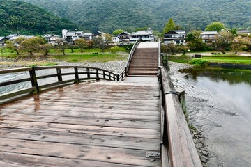 山口の美しい橋の錦帯橋