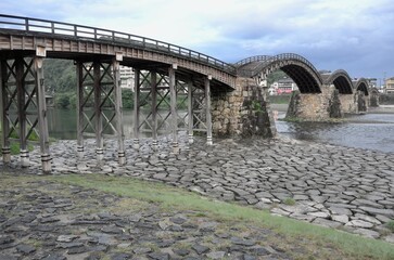 山口の美しい橋の錦帯橋