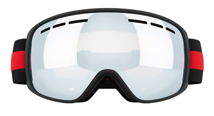 High-performance winter sports eyewear designed for skiing and snowboarding enthusiasts, isolated on a clean transparent background