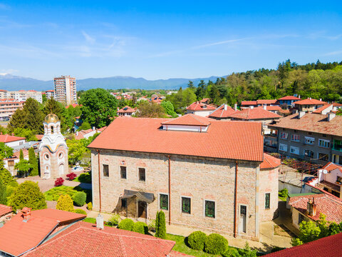 Church of Saint Prophet Elijah aerial view, Kazanlak