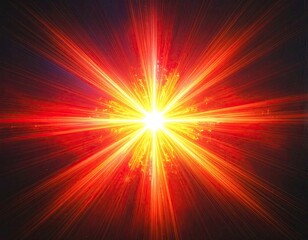 Obraz premium Radiant burst intense light expanding from a central core