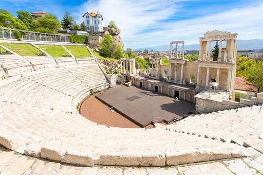 Roman theatre of Philippopolis in Plovdiv city