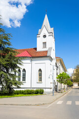 Fototapeta premium Evangelical Baptist Church in Kazanlak town, Bulgaria