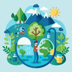 Caring for earth s resources through conservation and sustainability