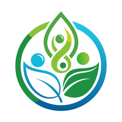 Abstract logo representing growth community and nature