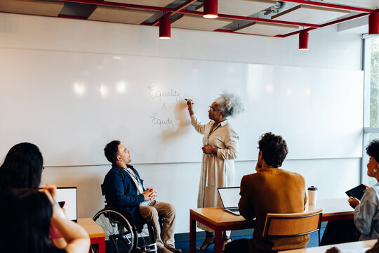 Teacher leads inclusive classroom on equality and equity