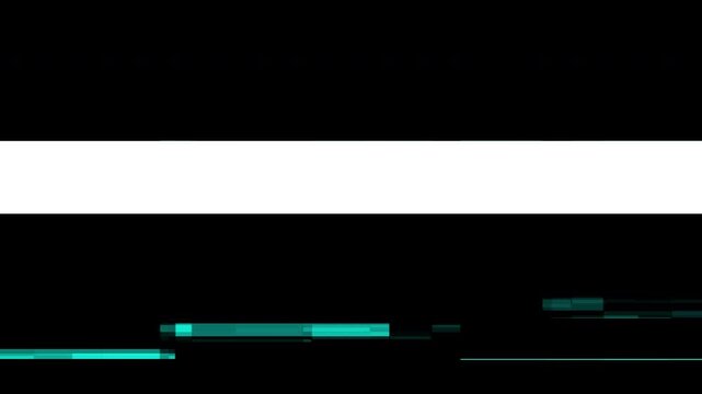 Modern glitch transition with fast distortion, flicker, and RGB split noise effect, 4K animation