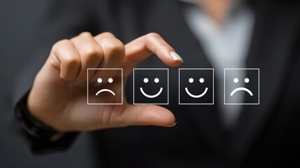 Hand shows sign of top service Quality assurance: Sincere Gesture Reflecting Rigorous Quality Guarantee for Customers