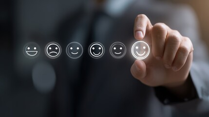 Hand shows sign of top service Quality assurance: Sincere Gesture Reflecting Rigorous Quality Guarantee for Customers