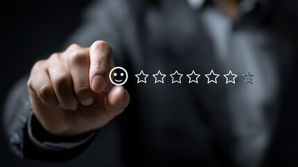 Hand shows sign of top service Quality assurance: Sincere Gesture Reflecting Rigorous Quality Guarantee for Customers