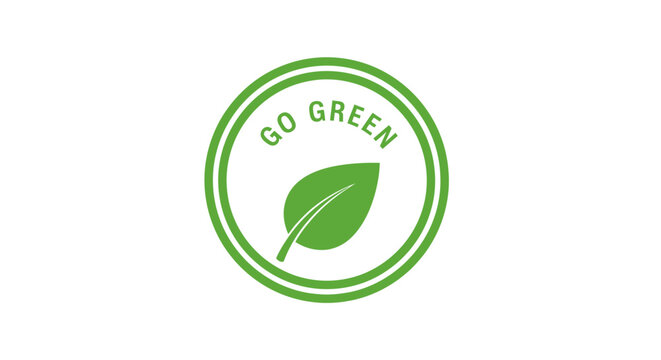Embrace eco-friendly living with this vibrant green leaf symbol, ideal for sustainable brands and environmental initiatives promoting a greener future