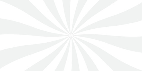 sunburst pattern white and gray design. Vintage sunrays illustration swirl line. sun beam vector banner design pop art comic burst gradient concept pattern.	
