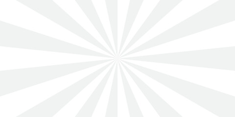 sunburst pattern white and gray design. Vintage sunrays illustration swirl line. sun beam vector banner design pop art comic burst gradient concept pattern.	
