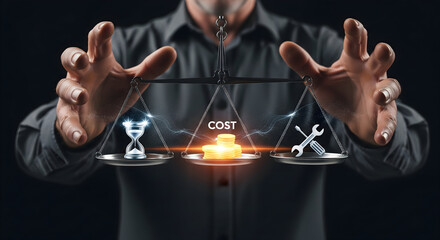 Balancing time money and resources for strategic business decisions and effective cost management