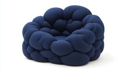 Modern Navy Blue Cloud Sofa - Unique, Stylish, and Innovative Furniture Design for Contemporary Interiors