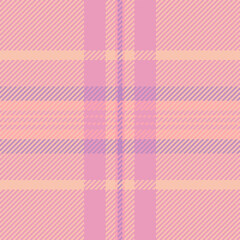 Multicolor tartan background texture, retail textile fabric check. Mexico pattern vector seamless plaid in light and pink colors.