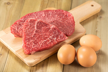 牛肉と卵