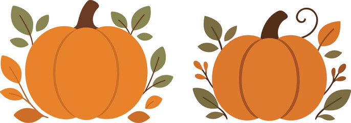 vector illustration of pumpkin logo