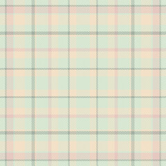 Elegant plaid pattern in soft pastel hues. Classic tartan design perfect for textile, apparel, or background applications. Adds a touch of warmth.