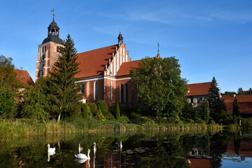 Obraz premium St. Anne's Church in Barczewo, Warmia, Poland