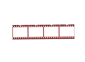 Vector illustration of a blank 35mm film strip frame, isolated on a white background for cinema photography design