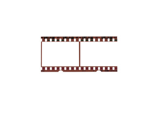 Vector illustration of a blank 35mm film strip frame, perfect for cinema or photography design borders