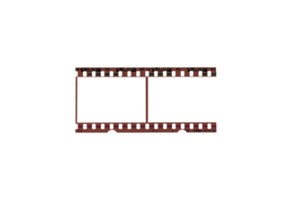 Vector illustration of a blank 35mm film strip frame, perfect for cinema or photography design borders