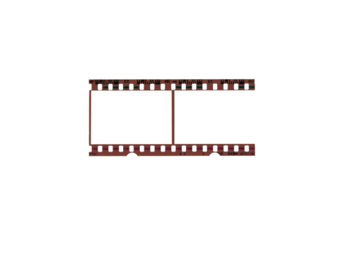 Vector illustration of a blank 35mm film strip frame, perfect for cinema or photography design borders