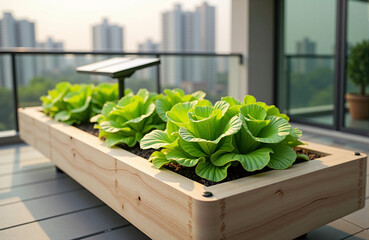 Urban Eco-Gardens:  Sustainable urban agriculture with hydroponics and solar energy on an urban balcony
