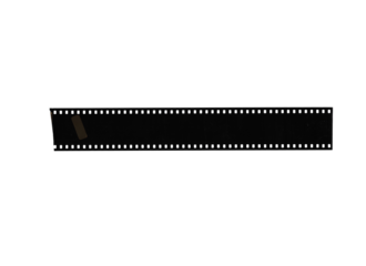 Blank vector illustration of a film strip negative frame border design on a white background for photography and cinema technology