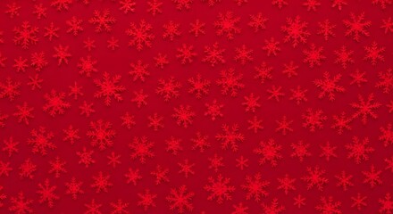 Abstract red snowflake pattern seamless texture for christmas and winter holidays background design