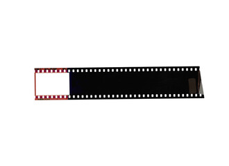 Photography technology memory object: black strip film roll frame vector illustration isolated on white