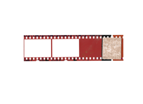 Vector illustration of a blank 35mm film strip frame border for photography and cinema movie design - Powered by Adobe