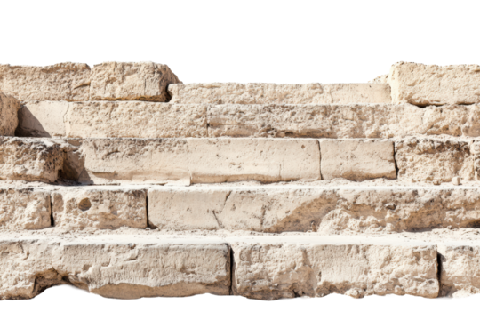 Golden stone pyramid from base angle
