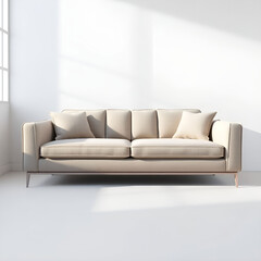 Closeup of Couch and Pillow in Neutral Tones Closeup of Couch and Pillow in Neutral Tones