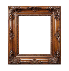 Ornate wooden picture frame