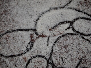 Wallpaper with graffiti