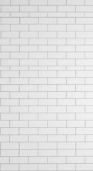 Obraz premium Seamless white brick wall background with horizontal lines