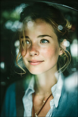 Dramatic explosion with fiery red light and flying debris in a dark urban setting, contrasted by thick blue smoke and glowing bokeh lights in the background.
