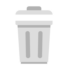 Bin vector. Bin cartoon vector on white background.