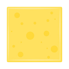 Cheese plate vector. Cheese on PNG.