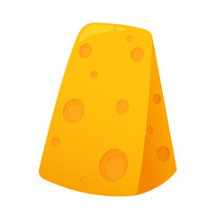 Cheese icon vector. Cheese on PNG.