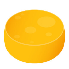 Cheese icon vector. Cheese on PNG.