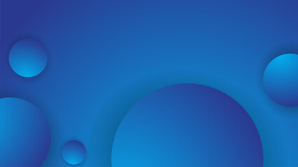 Blue Circle Shape Gradient Abstract Background Design