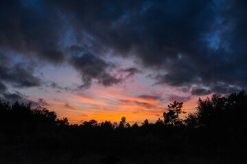 Fototapeta premium Colorfull sunset somewhere in Portugal
