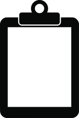 Simple Blank Clipboard Symbol With Paper Vector File Illustration Isolated on Transparent Background Flat Design For Business Concepts