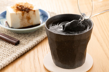 焼酎ロックと冷奴